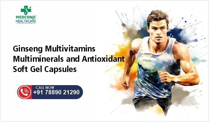 Ginseng Multivitamins Multiminerals and Antioxidant Soft Gel Capsules
