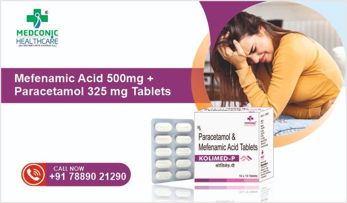 Mefenamic Acid 500mg + Paracetamol 325 mg Tablet