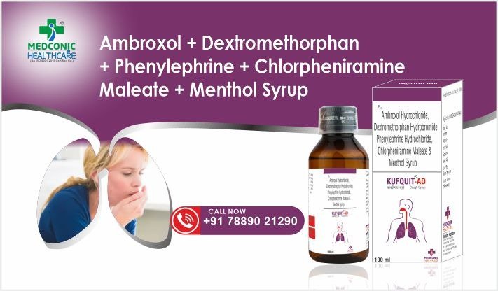 Ambroxol + Dextromethorphan + Phenylephrine + Chlorpheniramine Maleate + Menthol Syrup