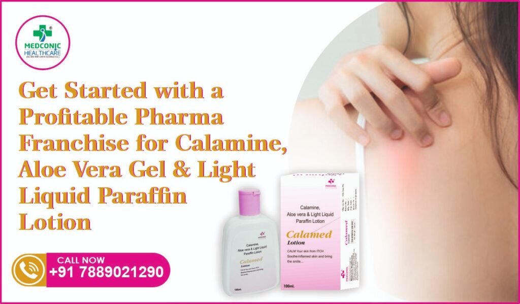 CALAMED LOTION - Calamine 80% Aloevera Gel 100% Light Liquid Paraffin 10%