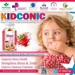 KIDCONIC MULTIVITAMIN GUMMIES - DHA VITA VITB1 VITC VITE ZINC and CHOLINEBITARTRATE GUMMIES